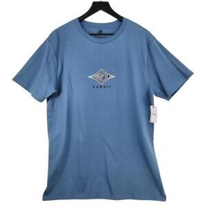 NWT Honolua Surf Co T-Shirt Men's Large Graphic Diamond Blue Beach Hawaiian